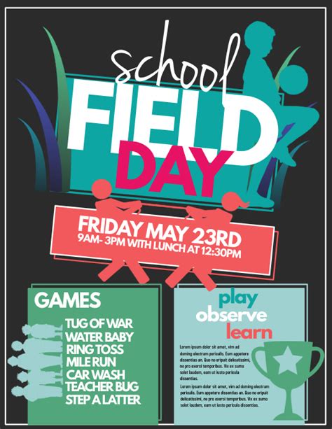 Field Day Flyer Template